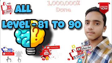 brain challenge -draw All levels - 81 to 90 - walkthrough Gameplay ,android , iOS by Anas Faruqi