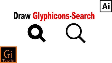 How to Draw Glyphicons-Search Using Grid in Adobe Illustratror