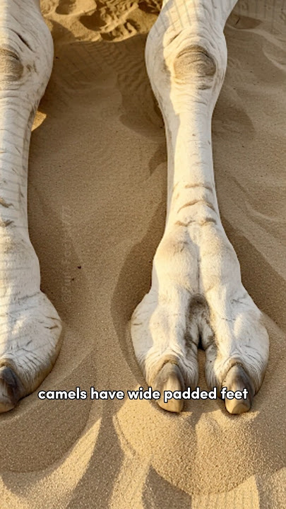 Why don't camels sink in the sand? #animals #shorts