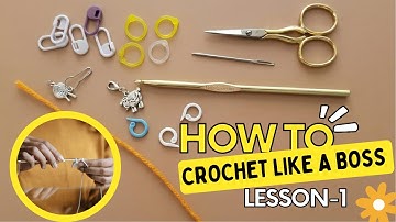 Crochet for Absolute Beginners (Part 1) | Step-by-Step Easy Tutorial + Basic Stitches Guide