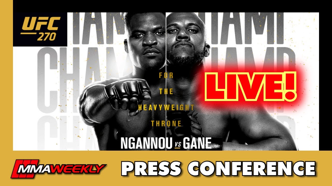 UFC 270 PRESS CONFERENCE Francis Ngannou vs Ciryl Gane