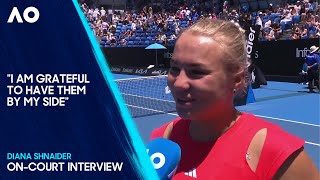 Diana Shnaider On-Court Interview | Australian Open 2025 First Round