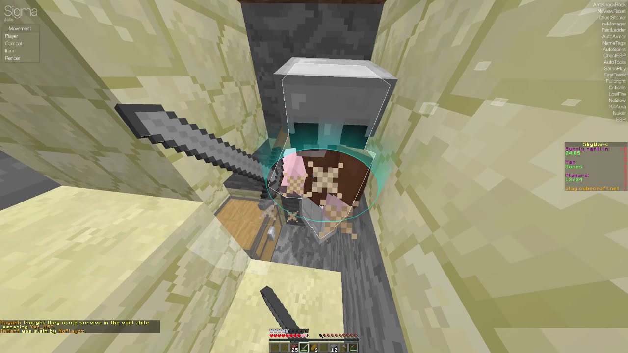 Sigma: A Tribute (Hacking on Cubecraft skywars with the last sigma update, sigma shutting down)