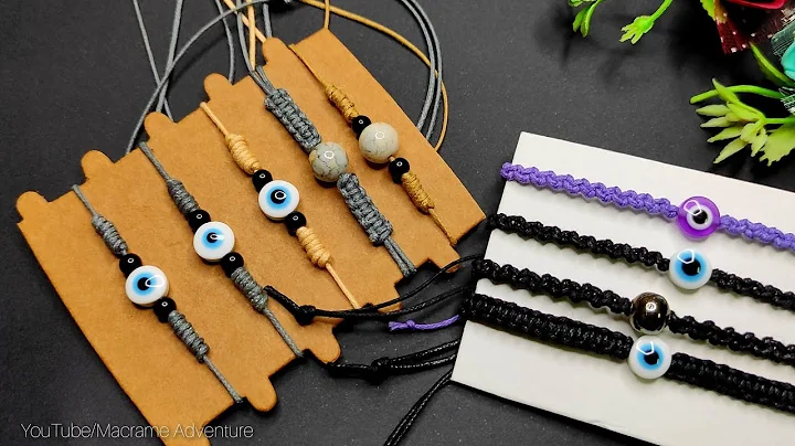 DIY Handmade Macrame bracelet, evil eye bracelet, Macrame Rakhi राखी