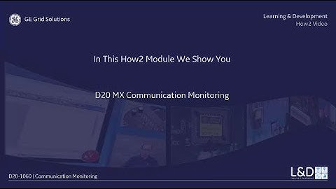 D20-1060 l Communication Monitoring v1