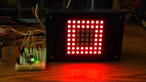 NeoMatrix 8X8 FUN with an Adafruit Trinket by Chemdoc77