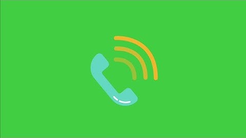 Phone Call Animation Green Screen effect HD video