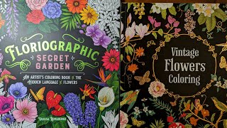 Floriographic Secret Garden coloring book/Vintage Flowers by new seasons publication