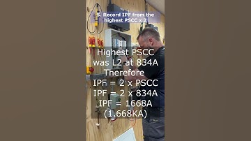 Prospective Fault Current (IPF) test on a 3 phase supply #2391 #electrician #am2 #megger