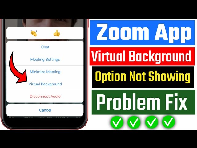 zoom app virtual background option not showing || zoom app me background  change nahi ho raha hai - YouTube