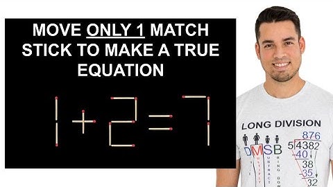 🔥 Can YOU solve this matchstick math puzzle?