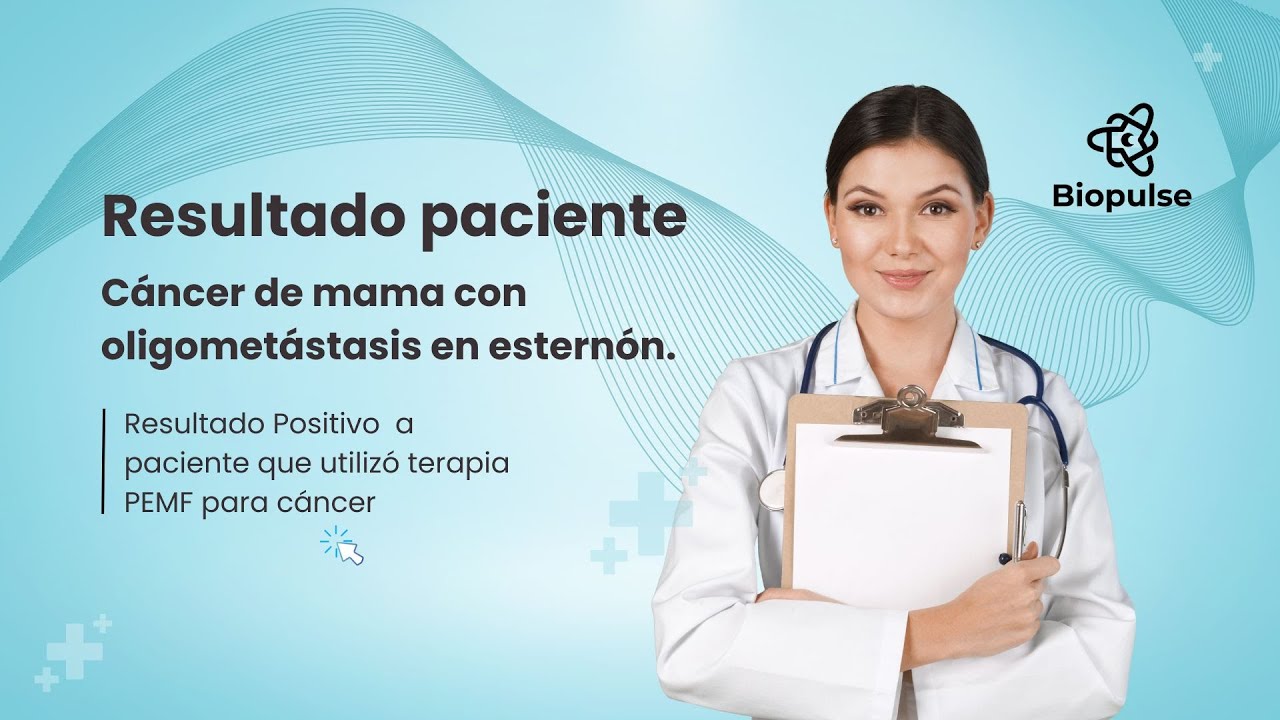 Paciente de cáncer de mama etapa IV logra eliminar oligometástasis usando PEMF