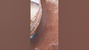 The spiral surface sorts heavy/light minerals as it flows.