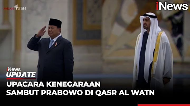 Temui Presiden UEA, Prabowo Disambut Upacara Kenegaraan di Qasr Al Watn