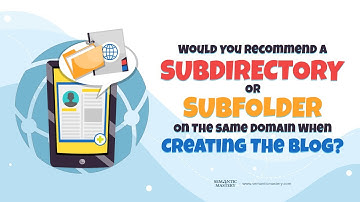 Would You Recommend A Subdirectory Or Subfolder On The Same Domain When Creating The Blog?