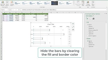 How to create a dumbbell chart in Excel?