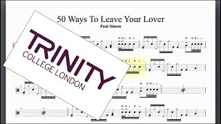 50 Ways To Leave Your Lover Trinity Grade 7 Drums