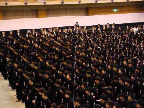 熊本高校卒業式2013　No.4　（蛍の光　仰げば尊し　校歌１～４）