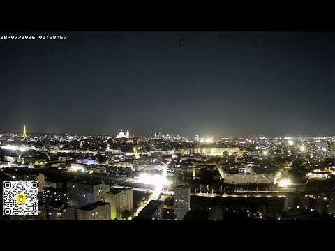 Paris Skyline Live – Eiffel Tower & Sacré-Cœur — Paris, Île-de-France live camera thumbnail