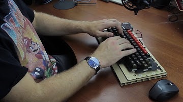 Typing Demo XL - Futaba vintage linear (BBC Micro keyboard) (anti-ASMR)
