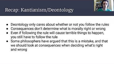 Utilitarianism 1: Deontology vs. Consequentialism