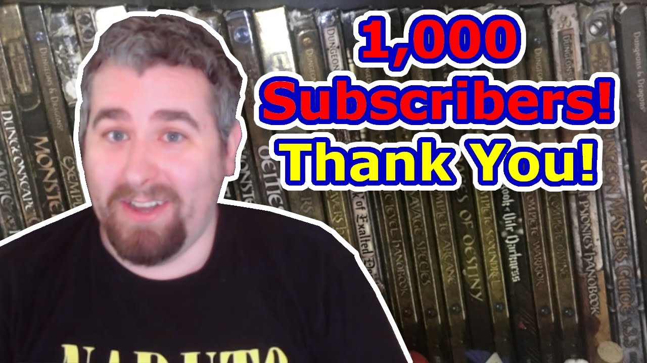 1,000 Subscriber Thank You! YouTube