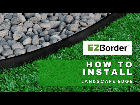 How To Install EZBorder Landscape Edge for mulch separation | Garden ideas