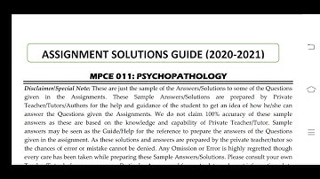 MPCE 011 Ignou Solved Assignment 2020-21