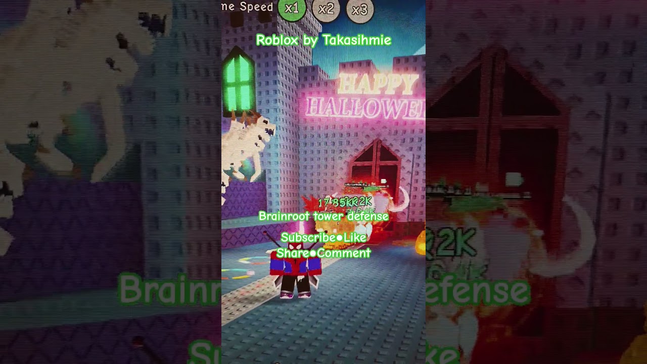Happy Halloween 2025 ● unit halloween brainroot tower defense 