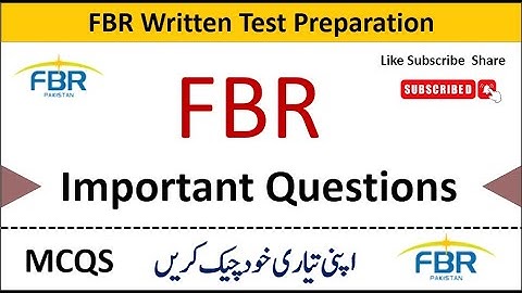 FBR Test Preparation 2025 | Complete Guide with MCQs, Past Papers & Syllabus
