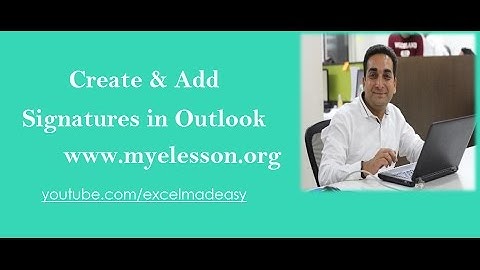 Add Signatures in Email in Outlook