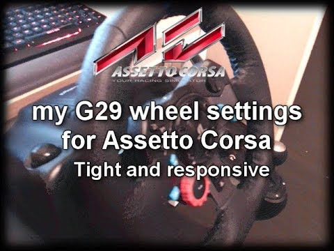 G29 Wheel Settings For Assetto Corsa Pc No Ffb Deadzone Youtube