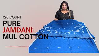 Pure Jamdani Mul Cotton Sarees. 120 Thread Count Cotton Sarees That Feel Incredibly Soft. screenshot 4