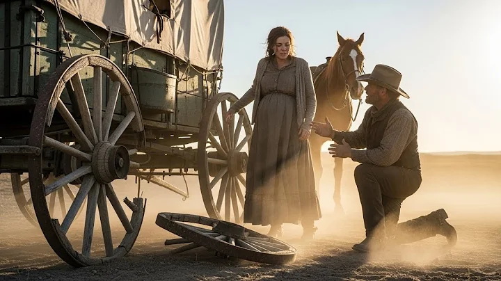 “The cowboy saw the pregnant widow struggling with the wagon—and said, You’re coming with me
