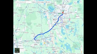 Fastest route from Lakeland Florida to Orlando Florida