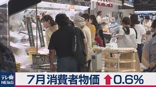 消費者物価0.6％上昇　「緩やかな上昇傾向に変わりない」