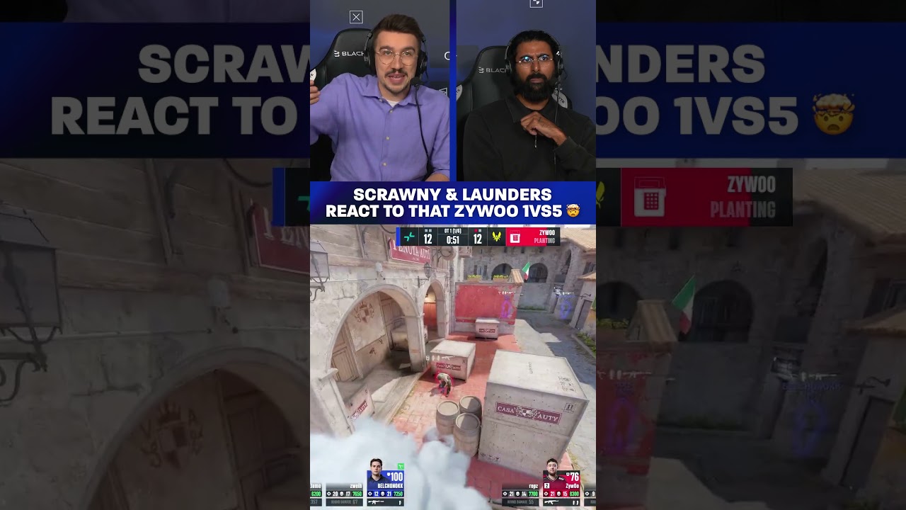 ZywOo 1vs5 leaves Scrawny and Launders SHELLSHOCKED 😱