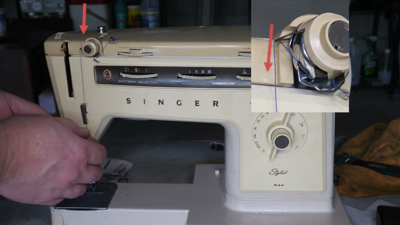 Singer Stylist 534 Threading - YouTube