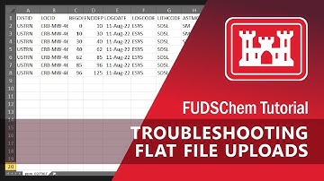 Troubleshooting Flat File Uploads - FUDSChem