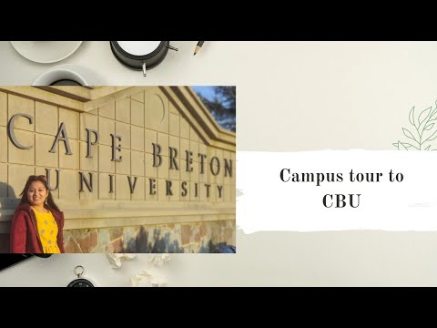 Cape Breton University campus tour.