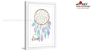 Ashley Home Accents Pastel Dreamcatcher Framed Painting Print (A60002026) | KEY Home screenshot 1