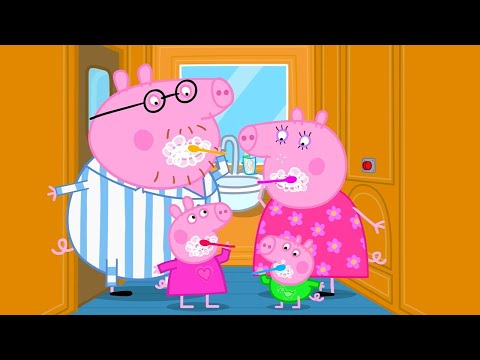 Brushing Teeth On The Night Train 🚂 | Peppa Pig Tales Full Episodes