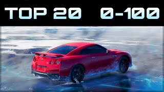 TOP 20 FASTEST 0-100 CARS ON ICE | Forza Horizon 3 | Crazy Accelerations!