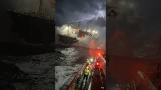 🔥 Giant Cargo Ship vs Monster Ocean Storm 🌊🚢 | Hollywood Disaster Short #shorts #shipdisaster