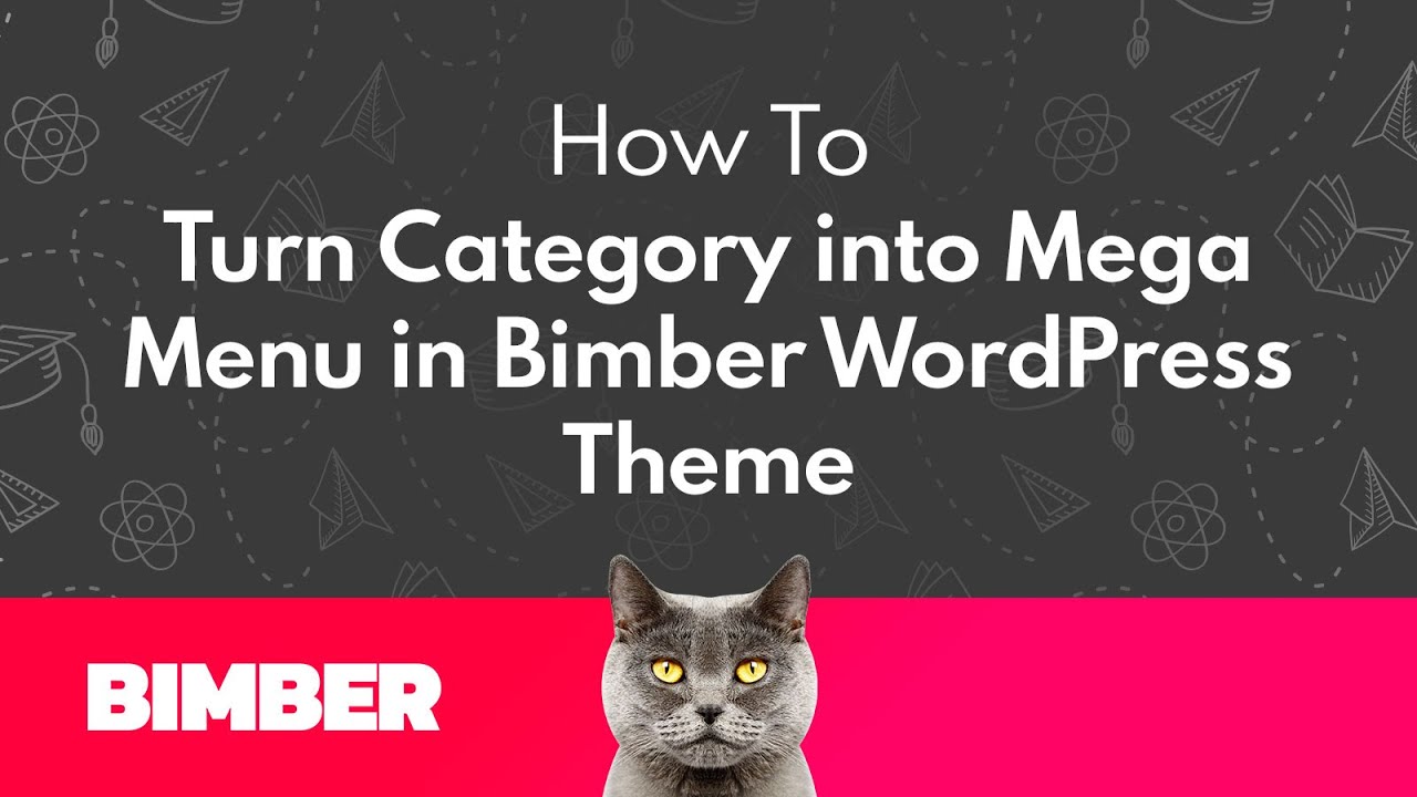 How to Turn Category into Mega Menu in Bimber WordPress Theme - YouTube
