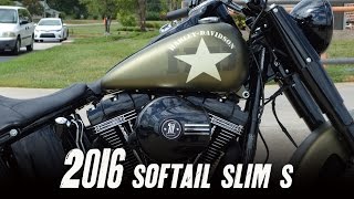 2016 Harley-Davidson® FLSS - Softail Slim® S Olive Gold Denim screenshot 4