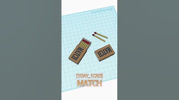 [1DAY_1CAD] MATCH #shorts #tinkercad #project