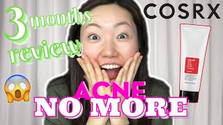 Cosrx salicylic acid daily gentle cleanser honest review | 3 months review | good for acne?