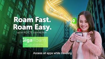 Travel international with GigaRoam!