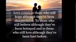 It Hurts To Love Someone And Not Be Love In Return